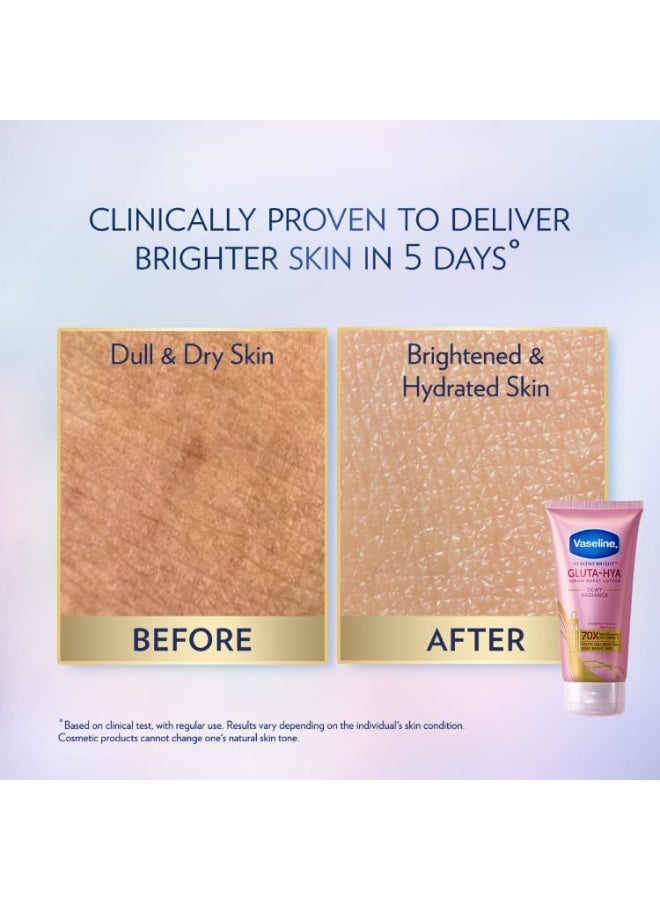 Vaseline Gluta Hya Dewy Radiance Serum Burst Lotion 330ml - Image 3